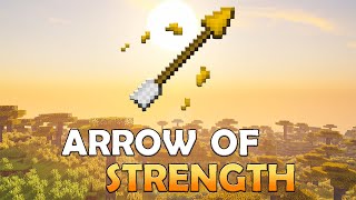 Arrow of Strength in Minecraft I How To Make Arrow of Strength Recipe [upl. by Aiyekal]