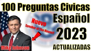 Preguntas ciudadania americana en español 100 preguntas cívicas para entrevista de ciudadania 2023 [upl. by Aiciles]