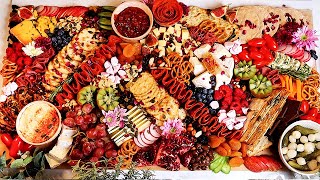 How to make a GRAZING PLATTER  Ultimate Grazing Board for Family Gatherings  charcuterieboard [upl. by Jamison469]