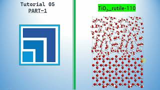 How to make rutileTiO2Water interface using Material Studio for Molecular dynamics  PART1 [upl. by Lister]