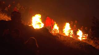 Pottenstein im Lichterglanz der Bergfeuer zum Beschluss der Ewigen Anbetung [upl. by Claudette]