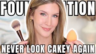 Foundation Secrets REVEALED Say Goodbye to Cakey Makeup [upl. by Milurd]