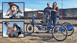 Electric Trike for Handicap Son Dup15q Freedom Concepts ET2611 Great Bike Giveaway [upl. by Eldoree928]