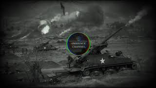 RELAXING RAIN WITH DISTANT ARTILLERY wBATTLE AMBIENCE  AMBIENCE CHANNEL [upl. by Bushweller]