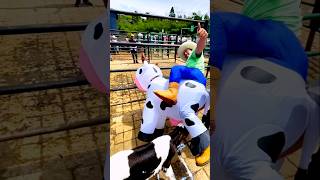 Dress up in cow costume to milk the calf This technique will improve your cow farm shorts [upl. by Pineda237]