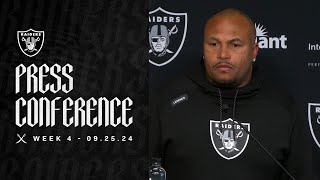 Coach Pierce ‘It’s a New Week Another Opportunity’  Raiders  NFL [upl. by Putscher]