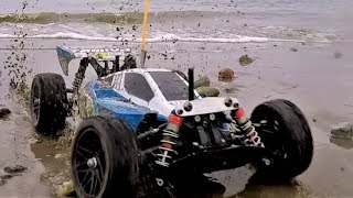 Tamiya Neo Scorcher Beach Run  TT02B Brushless 135T [upl. by Ap]