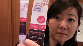 HADA LABO Tokyo  Age Correcting Eye Cream  recommend it  effortlessruth [upl. by Dru]