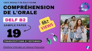 DELF B2  Compréhension de lorale No 19  DELF B2 Listening Practice Test Online [upl. by Allin721]