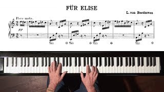 Beethoven “Für Elise” Paul Barton FEURICH 218 piano [upl. by Okemak]