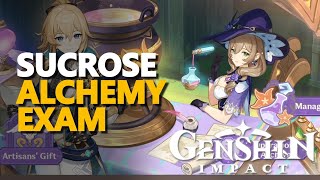 Sucrose Alchemy Exam Genshin Impact [upl. by Veradi]