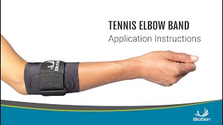 Tennis Elbow Band Application Instructions [upl. by Anilac752]