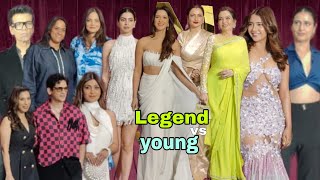 Legend vs Young Celebs At Manish Event  ArpitaAlviraRoshniRekhaNitaShilpaKhushiSanayavijay [upl. by Kayley]