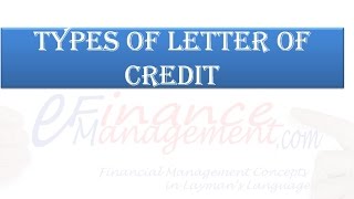 Types of Letter of credit [upl. by Kere]