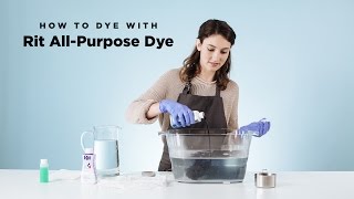 How to Dye with Rit AllPurpose Liquid Dye [upl. by Alleinad]