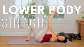 Lower Body Strength  30 Minute Yoga Practice [upl. by Enortna]