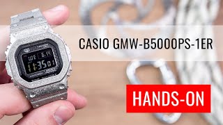 HANDSON Casio GShock Original GMWB5000PS1ER quotFull Metalquot 40th Anniversary RECRYSTALLIZED [upl. by Anot256]