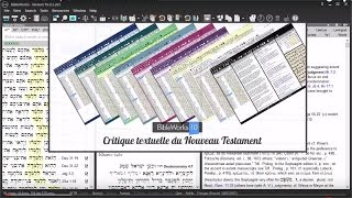 Bibleworks 10  critique textuelle du Nouveau Testament [upl. by Tearle]