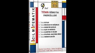 Acil Yayınları 9 Sınıf Acil Matematik Tema Öğretim Fasikülleri [upl. by Htabmas]