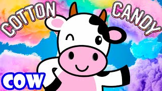 🐄 Cotton Candy COW amp Russian ABC Song 🍭 [upl. by Llednil511]