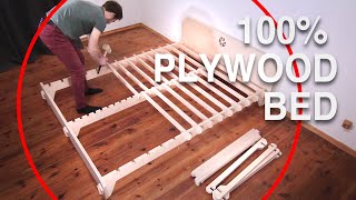 How To Make A 100 Plywood BED  ARIBABOX [upl. by Astiram530]