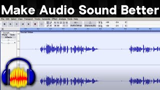 How to Make your Voice Recording Sound Better in Audacity [upl. by Goldina333]