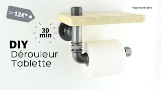 Tuto dérouleur WC tuyaux de plomberie avec tablette [upl. by Lecirg]