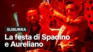 Spadino balla Splendido Splendente alla festa con Aureliano in Suburra  Netflix Italia [upl. by Asim]