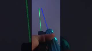 12W 525nm Green and 16W 450nm Blue lasers at cloudy sunset [upl. by Lorrac]