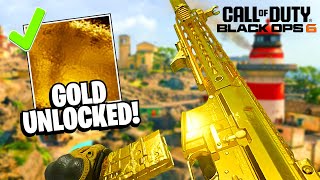 UNLOCKING the NEW quotGOLDquot CAMO in BLACK OPS 6 EASY [upl. by Ailana]