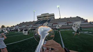 Lake Ridge High School Marching Band 2324 Lead Mello Headcam  Josiah Corral 4K [upl. by Anattar456]