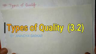 Types of QualityQuality of Design Conformance amp Performance Lecture2 Bengali By Anindya Sarkar [upl. by Luy]