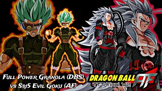 Full Power Granola DBS vs Ssj5 Evil Goku AF Dragon Ball AF Final V2  DBZ TTT MOD [upl. by Athal]