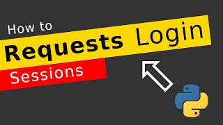 Python Requests login and persistent sessions tutorial 🔥 the quotHackerquot way  Python web scraping [upl. by Aneehsit]