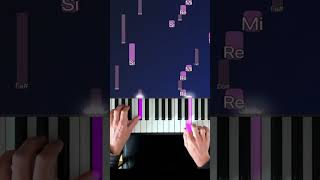 Giornos Theme  JoJos Bizarre Adventure Piano Tutorial shorts [upl. by Annibo]