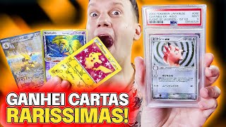 GANHEI CARTAS RARÍSSIMAS RECEBIDOS dos INSCRITOS  CAPITÃO HUNTER CARTAS POKEMON TCG [upl. by Garreth]