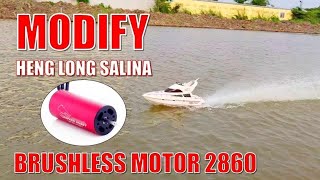 Rc Scale Boat Heng Long Salina Super fast [upl. by Odnarb65]