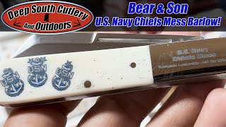 New Bear amp Son US Navy Chiefs Mess Barlow Pocketknife Ask The Chief Chief Knife Anchor Knife [upl. by Fayre54]