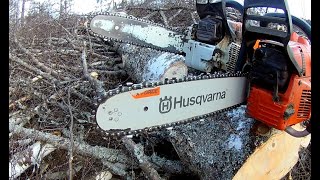 Viritetty Husqvarna 346XPG  testisahaukset vs Stihl Ms261 CM [upl. by Etteniuq268]