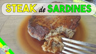 STEAK de SARDINES 🐟 Cuisine les Restes n°1 recette sardine en boite [upl. by Dyanne]