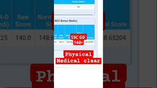 Medical Fit Share Your Score🤔 sscgdmedicalcutoff sscgd rwa [upl. by Swane]