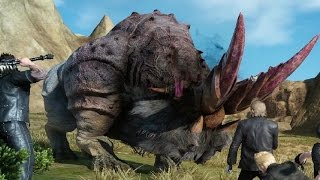 Final Fantasy 15 Bloodhorn Boss Fight 1080p 60fps [upl. by Pammy]