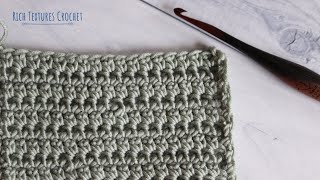 Extended Single Crochet Stitch  How to Crochet [upl. by Airetak]