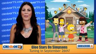 Glee Stars Appearing On The Simpsons Premiere [upl. by Edialeda]