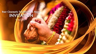 Best Traditional Hindu Wedding Invitation Video  Save The Date Video  VR 54 [upl. by Oinotna]