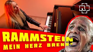 Rammstein — Mein Herz Brennt relaxing piano cover [upl. by Suirtemid99]