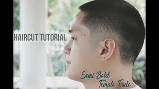 Semi Bald Temple Fade  Haircut Tutorial [upl. by Vassili]