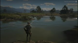 Red Dead Redemption2  Good fishing trip at Sisika Penitentiary Legendary Yellow Catfish and more [upl. by Earb]