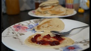 Recette pancakes facile et rapide sans lait et sans repos [upl. by Rubma]