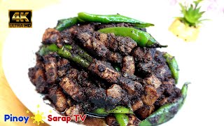 How to Cook Pork Dinuguan  Dinardaraan Ilocano  Walang Sabaw at Lansa  Pinoy Sarap TV [upl. by Raphaela]